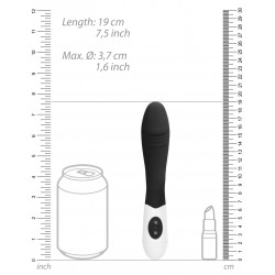 GC Vibro Ribbed Vibrator 12 x 3.7cm Noir